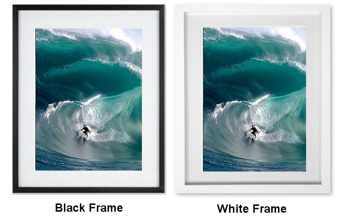 Wave Surfer Framed Print